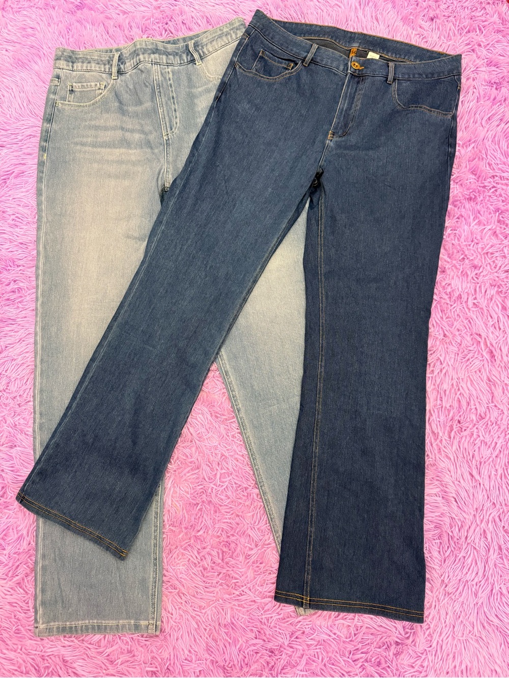 HALARA bundle of Large Denim Jeans - Dark Blue & Light Blue